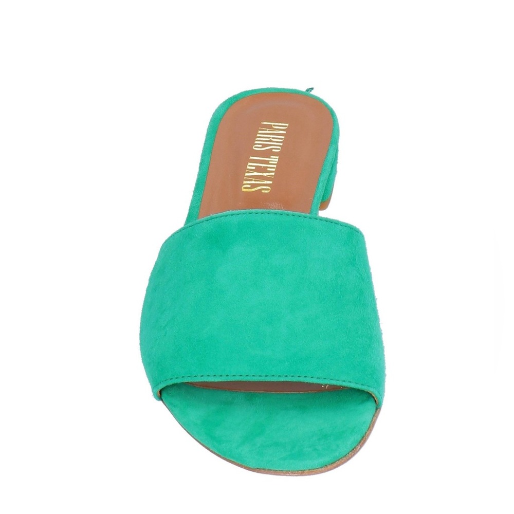 Paris Texas Suede Green Sandals US 7